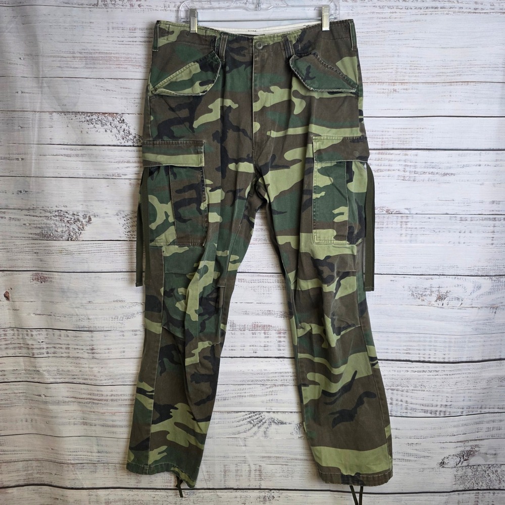 Rothco Ultra Force BDU Camo Cargo Pants Mens Medium Regular 36x32 Woodland Green